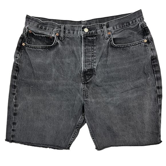 Topshop Pants - Topshop Dad Jean Shorts Women's 37" x 7" Black Cutoffs Denim Jorts NO SIZE TAG*